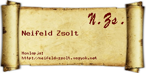 Neifeld Zsolt névjegykártya